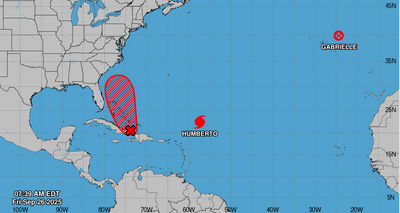 Storms In A Tango: Will Humberto And Imelda Spiral Into A Single Super-Hurricane?