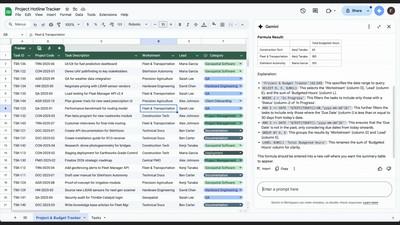 Gemini in Google Sheets can now explain and fix broken formulas