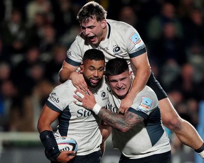 Owen Farrell ensures Saracens make it a flat start to Newcastle’s new Red Bull era