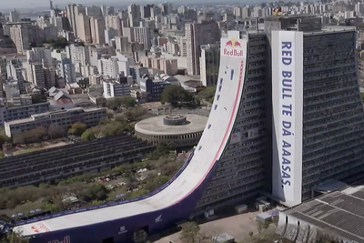 Watch: Brazilian skater breaks world record with drop down 22-storey ramp