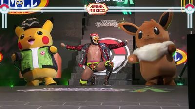 Pokemon Legends: Z-A's weirdest but best marketing stunt yet sees real wrestlers, cosplaying as Pokemon, duking it out while Pikachu and Eevee cheer on the violence in the background