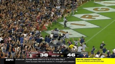 Virgina Fans Wasted No Time Rushing the Field After Upsetting No. 8 Florida State
