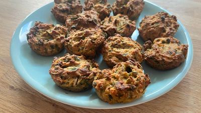 I tried making these breakfast biscuits that have 15g of protein and 11g of fiber, and I’m going to be making them on repeat
