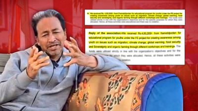 Govt ‘idiotically misinterpreted’ organisation’s reply: Sonam Wangchuk’s wife on FCRA license cancellation