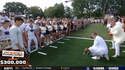 Penn State Fan Wins $300,000 From Pat McAfee for Nailing 'College GameDay' Kick