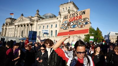 Thousands of Germans in Berlin protest, call for end to Israel-Hamas war in Gaza