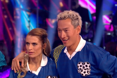 Strictly Come Dancing’s launch show sees ‘sensational’ footballer Karen Carney top leaderboard