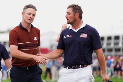 Justin Rose in furious row with Bryson DeChambeau and caddie as sparks fly at Ryder Cup