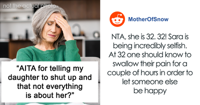 Mom Tells Jealous Daughter To “Shut Up” After She Cries Every Time Sister’s Wedding Is Mentioned