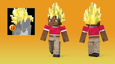 You can get free Super Saiyan Hair in Minecraft for a limited time — I didn't see this Dragon Ball Z collab coming
