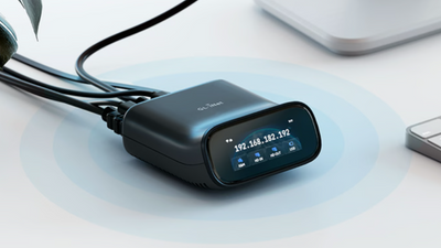 This minuscule all-in-one 'PC' will allow you to control your actual home computer remotely using a robotic finger and a free VPN