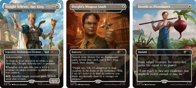 Magic: The Gathering cards featuring Dwight from The Office are a step too far for some, though others think they're 'so bad its circling back to being funny'