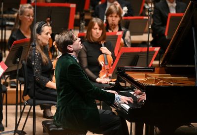 Philharmonia/ Rouvali/ Ólafsson review – orchestra opens 80th celebrations with sparkle and style