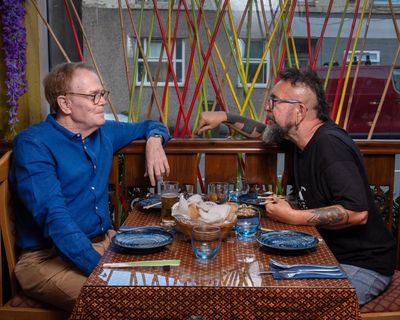 Dining across the divide: ‘There he was with his goatee, shaved head, tattoos – but never judge a book by its cover’