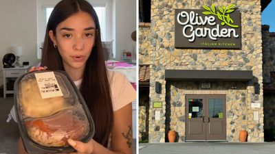 ‘Definitely a three person meal’: California woman orders Olive Garden meal with entree, side, breadsticks, and drink. Then she reveals how she got it for $10.98