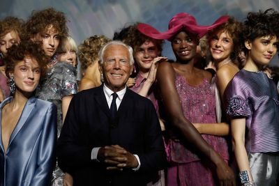 50 years of Giorgio Armani celebrated with gala black runway show of his last collection