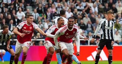 Gabriel’s last-gasp header snatches Arsenal victory at Newcastle
