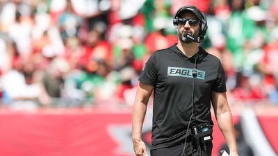 Nick Sirianni Yells at Baker Mayfield During Eagles' Matchup With Buccaneers