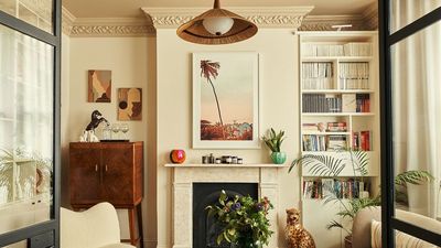 Goodbye plain white ceilings – designers say color capping is the clever paint hack that makes a small living room feel taller