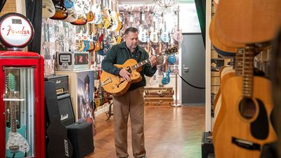 “Two shots fired by a frantic chick at her boyfriend missed him and hit T-Bone’s guitar”: T-Bone Walker’s 1949 Gibson spearheads the reopening of iconic Denmark Street guitar store Regent Sounds