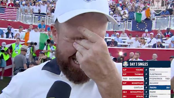 Shane Lowry Had Incredibly Emotional Reaction to Clinching Ryder Cup for Team Europe