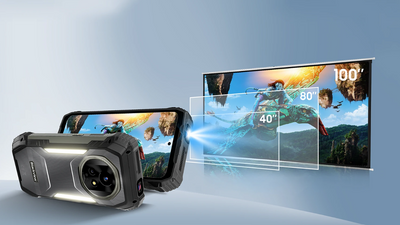 2025 is the year of the smartphone projector as yet another rugged mobile phone launches with a 100-inch 480p 100nits projector - and a 20,000Ah battery