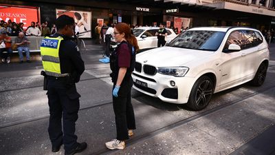 Police swoop on teens after stolen car hits pedestrian