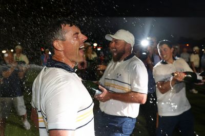 Inside Team Europe’s rowdy Ryder Cup celebrations as Rory McIlroy leads the party
