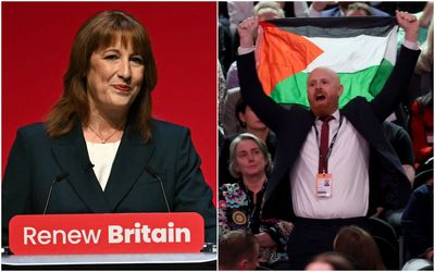 Nigel Farage is 'greatest threat' to livelihoods, says Chancellor - as protester interrupts her Labour conference speech