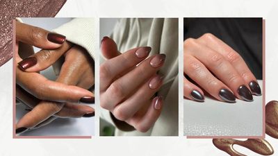 For instant autumnal luxury, we'll be rotating these 5 brown chrome nail looks all season long