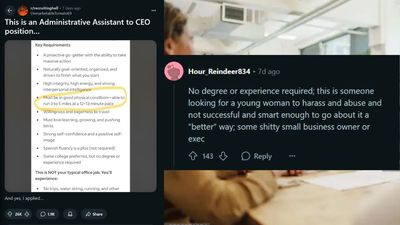 Job posting seeks assistant who can run, ski, and join CEO on trips — internet calls it a red flag