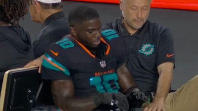 Tyreek Hill Injury: Dolphins Star WR Carted Off After Suffering Horrific Knee Injury
