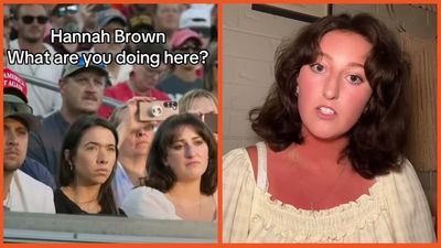 ‘A man was murdered’: Influencer Hannah Brown defends her decision to attend Charlie Kirk memorial but TikTok isn’t buying it