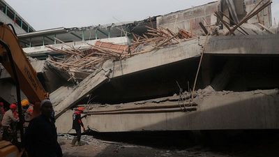 School building collapses in Indonesia, killing at least three and leaving dozens missing