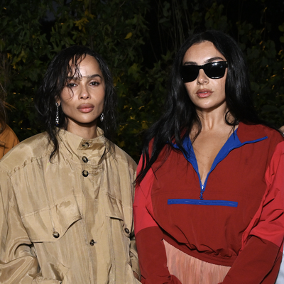 Zoë Kravitz, Charli XCX, and More Endorse the Shoulder Pad Revival Campaign Front Row at Saint Laurent