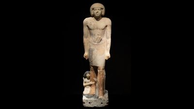Ancient Egyptian statue of 'Messi' found at Saqqara necropolis is 'only known example of its kind from the Old Kingdom'