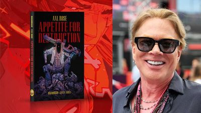 "It's Axl like you've never seen him before, on the front lines of a battle for humanity's future": Introducing Axl Rose: Half-human, half-robot comic book hero