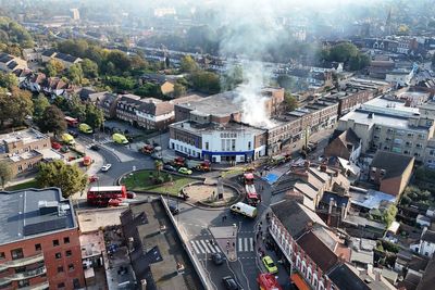 London high street shut down after huge fire by Odeon cinema