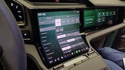The Porsche Cayenne Electric's 'Flow Display' Is A Wild-Looking Curved Screen