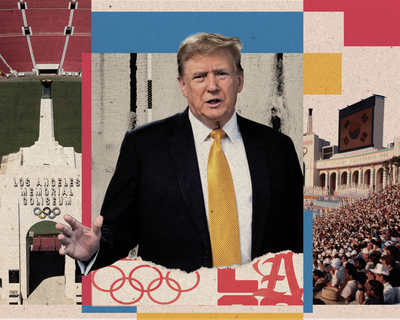 ‘The Trump Olympics’: president vows to host the ‘greatest games’ in LA, a city that’s felt his wrath