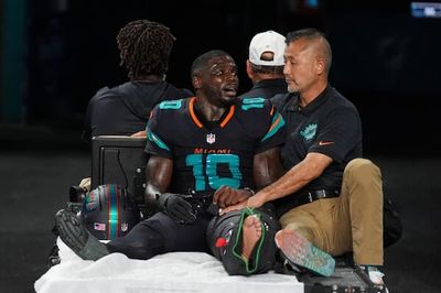 Miami's Tyreek Hill has a long road ahead after dislocating his knee in Week 4