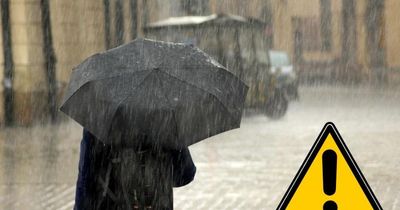 Yellow weather warning issued for heavy rain across parts of Scotland