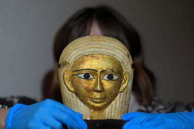 Ancient Egyptian notes and coffin mask to go on display in new exhibition