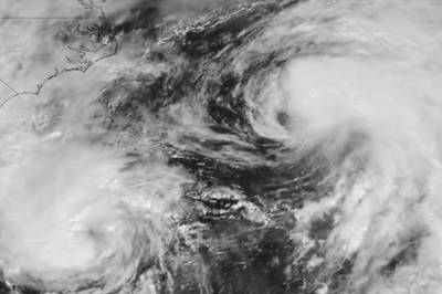 Two hurricanes ‘waltz’ on approach to US coast