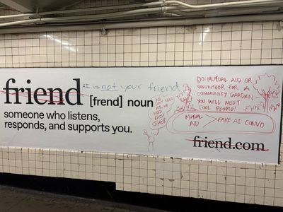The 22-year-old AI CEO behind Friend.com necklace welcomes graffiti on his $1 million ad campaign: ‘Capitalism is the greatest artistic medium’