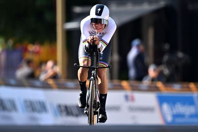 Road European Championships: Michiel Mouris backs up Worlds victory with successful title defence in junior men's time trial