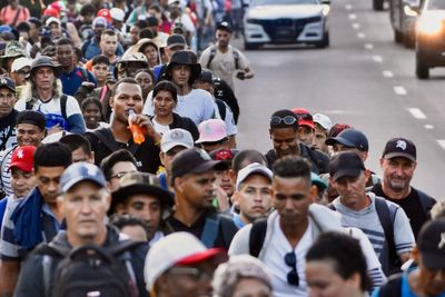 Hundreds of migrants mount protest in southern Mexico in bid to legalize status