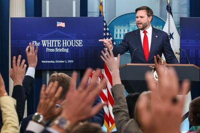 Vance uses false claims to pin shutdown blame on Democrats as White House warns of layoffs