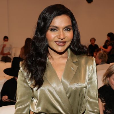 Mindy Kaling Just Wore Head-to-Toe Burgundy—All the Way Down to Her Lipstick