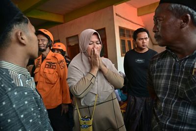 Rescuers Search For 59 People Trapped Under Collapsed Indonesian School
